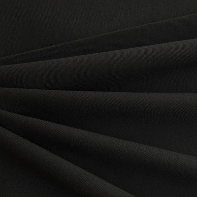 Костюмная ткань с вискозой "Меган", 210 гр/м2, шир.150см, цвет чёрный - купить в Назрани. Цена 378.55 руб.
