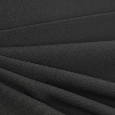 Костюмная ткань "Элис", 200 гр/м2, шир.150см, цвет чёрный - купить в Назрани. Цена 306.20 руб.