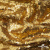 Трикотажное полотно, Сетка с пайетками,188 гр/м2, шир.140 см, цв.-тем.золото (#51) - купить в Назрани. Цена 505.15 руб.