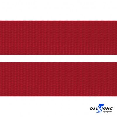 Красный - цв.171- Текстильная лента-стропа 550 гр/м2 ,100% пэ шир.50 мм (боб.50+/-1 м) - купить в Назрани. Цена: 797.67 руб.
