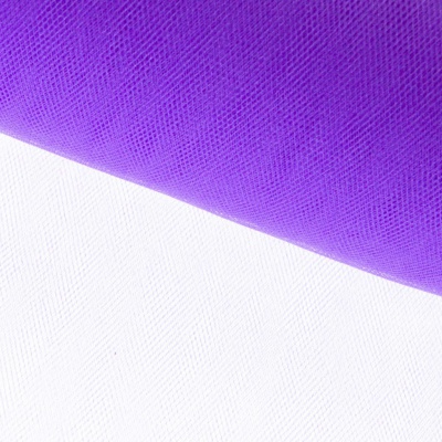 Фатин блестящий 16-85, 12 гр/м2, шир.300см, цвет фиолетовый - купить в Назрани. Цена 109.72 руб.