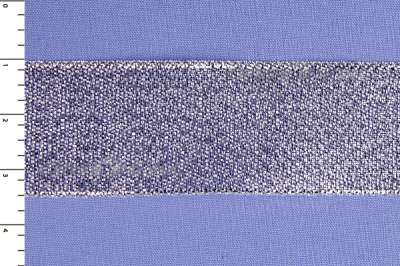 Лента парча MR-25, 25мм (33 м)  серебро - купить в Назрани. Цена: 403.62 руб.