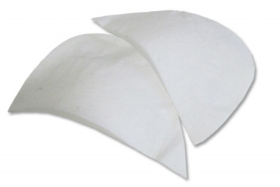 Плечевые накладки И-8 НЦ, составные, цвет белый - купить в Назрани. Цена: 47.27 руб.