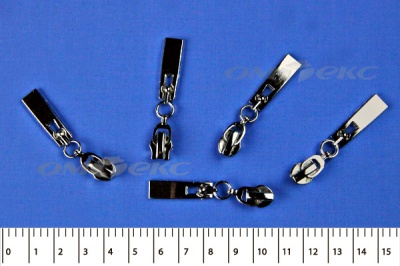 Слайдер декоративный, металлический №1/спираль Т7/никель - купить в Назрани. Цена: 6.29 руб.
