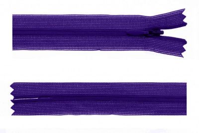 Молния потайная Т3 866, 50 см, капрон, цвет фиолетовый - купить в Назрани. Цена: 8.62 руб.