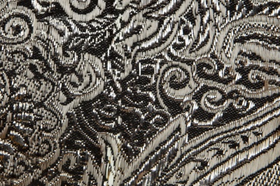 Ткань костюмная жаккард №11, 140 гр/м2, шир.150см, цвет тем.серебро - купить в Назрани. Цена 383.29 руб.
