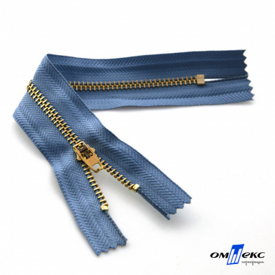 Молнии джинсовые металл т-4, 18 см латунь (YG), цв.-деним (231) - купить в Назрани. Цена: 21.57 руб.