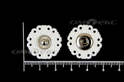 Кнопки пришивные №6 S20мм пластиковые белые - купить в Назрани. Цена: 9.88 руб.