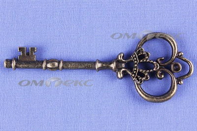 Декоративный элемент для творчества из металла "Ключ"8,5 см  - купить в Назрани. Цена: 26.66 руб.