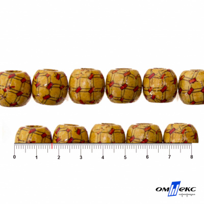 0189-Бусины деревянные "ОмТекс", 17 мм, упак.50+/-3шт - купить в Назрани. Цена: 83.66 руб.