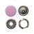 Кнопка рубашечная (закрытая) 9,5мм - эмаль, цв.003 - розовый - купить в Назрани. Цена: 5.74 руб.