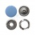 Кнопка рубашечная (закрытая) 9,5мм - эмаль, цв.182 - св.голубой - купить в Назрани. Цена: 5.74 руб.