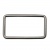 Рамка металлическая прямоугольная, 40 х 15 мм- тём.никель - купить в Назрани. Цена: 4.60 руб.