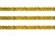 Пайетки "ОмТекс" на нитях, SILVER SHINING, 6 мм F / упак.91+/-1м, цв. 48 - золото - купить в Назрани. Цена: 356.19 руб.