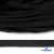 Шнур плетеный d-8 мм плоский, 70% хлопок 30% полиэстер, уп.85+/-1 м, цв.- чёрный - купить в Назрани. Цена: 735 руб.