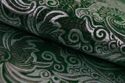 Ткань костюмная жаккард, 135 гр/м2, шир.150см, цвет зелёный№4 - купить в Назрани. Цена 441.94 руб.