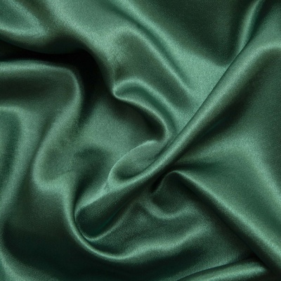 Поли креп-сатин 19-5420, 125 (+/-5) гр/м2, шир.150см, цвет зелёный - купить в Назрани. Цена 157.15 руб.