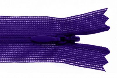 Молния потайная Т3 866, 50 см, капрон, цвет фиолетовый - купить в Назрани. Цена: 8.45 руб.