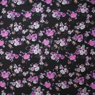 Плательная ткань "Фламенко" 20.1, 80 гр/м2, шир.150 см, принт растительный - купить в Назрани. Цена 241.49 руб.