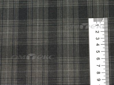 Ткань костюмная клетка 25235 2004, 185 гр/м2, шир.150см, цвет серый/бел - купить в Назрани. Цена 