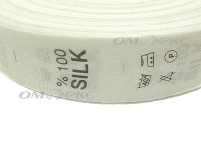 Состав и уход за тк.100% Silk (1000 шт) - купить в Назрани. Цена: 520.46 руб.