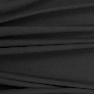 Костюмная ткань с вискозой "Рошель", 250 гр/м2, шир.150см, цвет чёрный - купить в Назрани. Цена 438.12 руб.